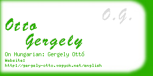 otto gergely business card